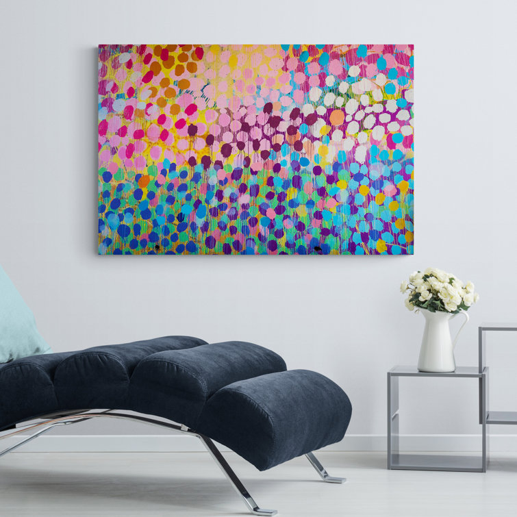 Metro Lane Dots - Wrapped Canvas Painting & Reviews | Wayfair.co.uk