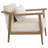 Branson Rubberwood and Poly Upholstered Armchair-350998431