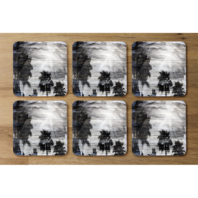 Square 6 Piece Coaster Set