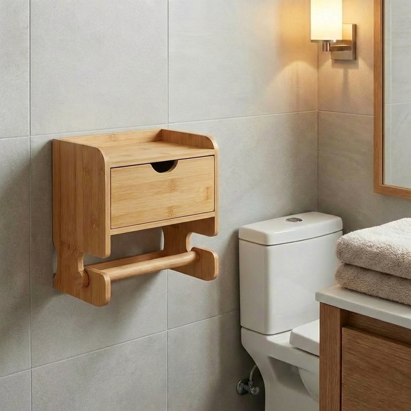Toilet Paper Holder With Storage