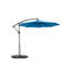 Parasol suspendu suspendu de 3 m avec inclinaison facile - Toile bleu foncé pour jardin ou piscine, pour un confort accru