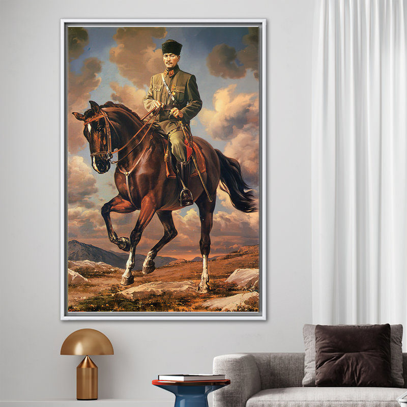 Print on Canvas, 50 cm H x 70 cm W, Framed Print without Mat, White