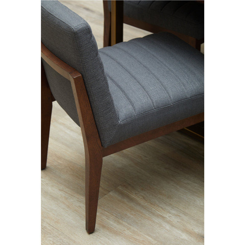 MacLaine Foam Upholstered Dining Chair in Grey