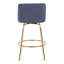 Tabouret de comptoir pivotant 26 po Toriano-94192317