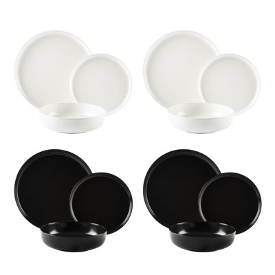Nordic Ceramic Dinnerware Set 12 Piece - Service for 4