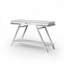 Table basse en bois avec 4 pieds et tablette