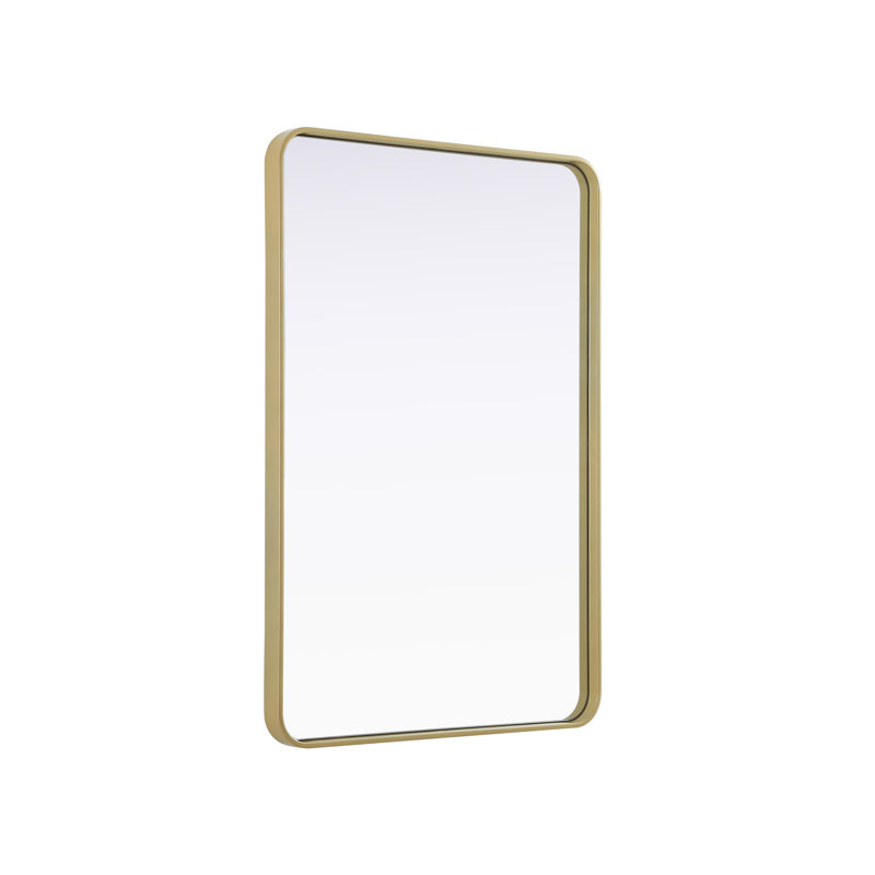 Erath Contour Metal Mirror, Brass, 42" x 28"