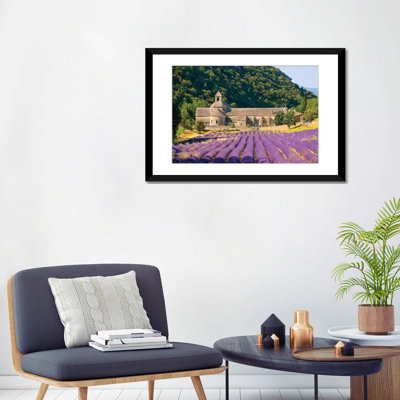 « lavande field senanque abbey », reproduction de photo sur toile