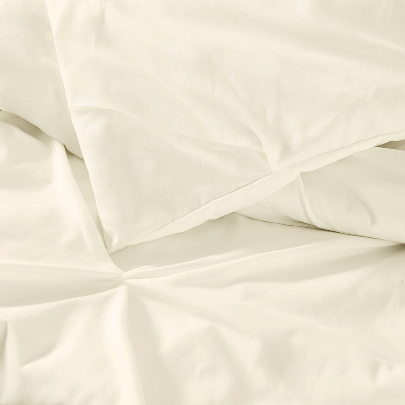 Truly Soft Pleated Vanilla Twin XL Comforter Set, Vanilla, Twin XL + 1 Standard Sham