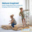 Ensemble de grimpeur ECR4Kids SoftZone, Balance Builders, chocolat, 4 pièces