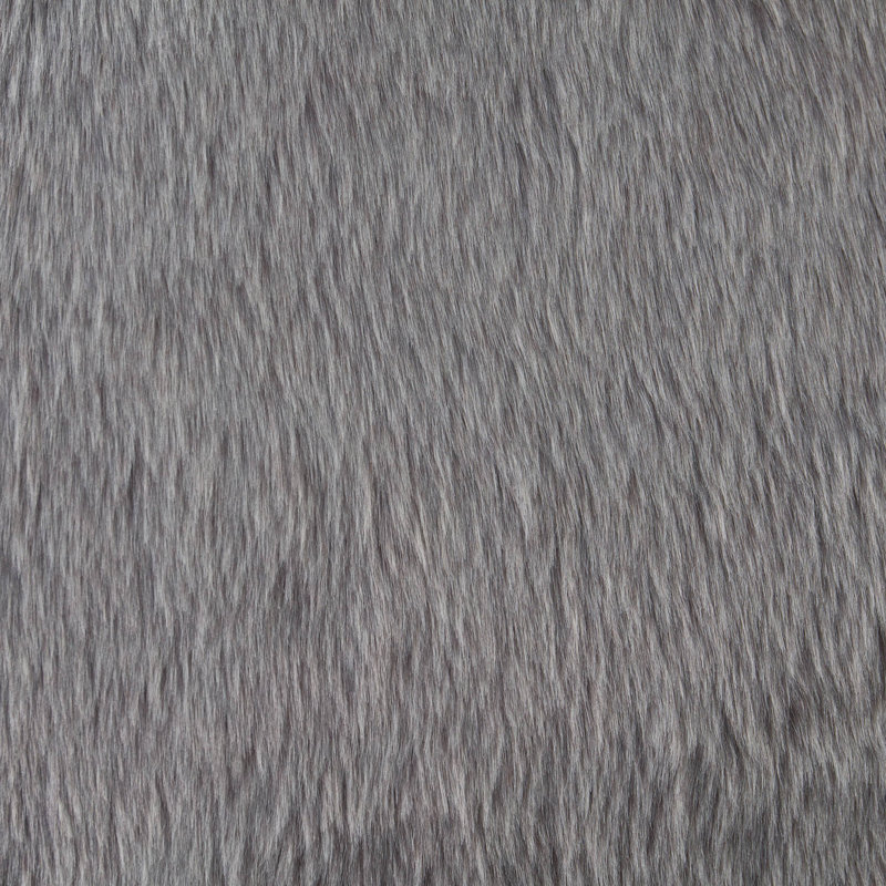 Textured Polyester Throw Pillow, Grey