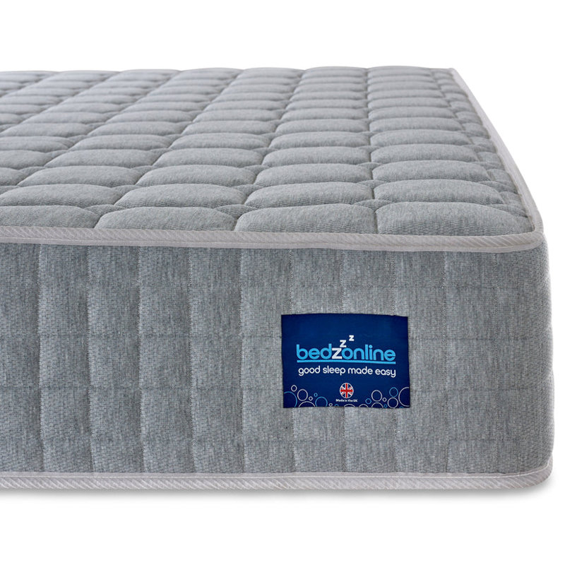 Grey Knit Pocket Mattress, Medium-Firm, Double (4'6)