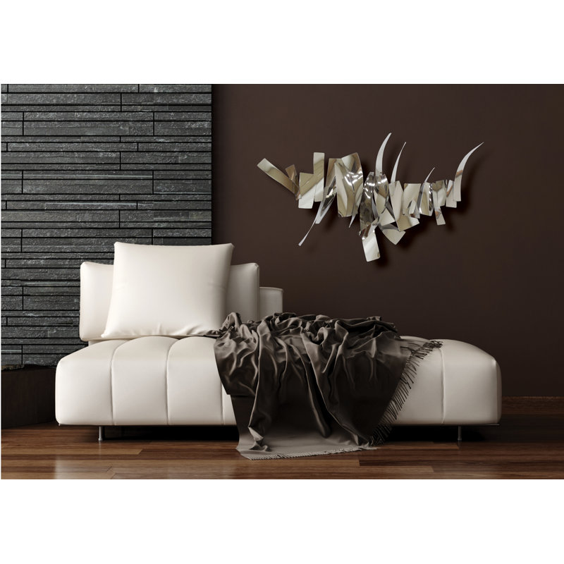 Handmade Metal Wall Decor, 30" H x 54" W x 9" D