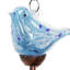 Exhart Solar Hand Blown Pearlized Glass Bird Wind Chime, 7 by 44 Inches-462074967