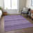 Machine Washable Indoor/Outdoor Christain ACN1423 Lavender Rug-109532680