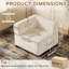 Modern Chenille Accent Chair 88cm Corner Chair-1181016447