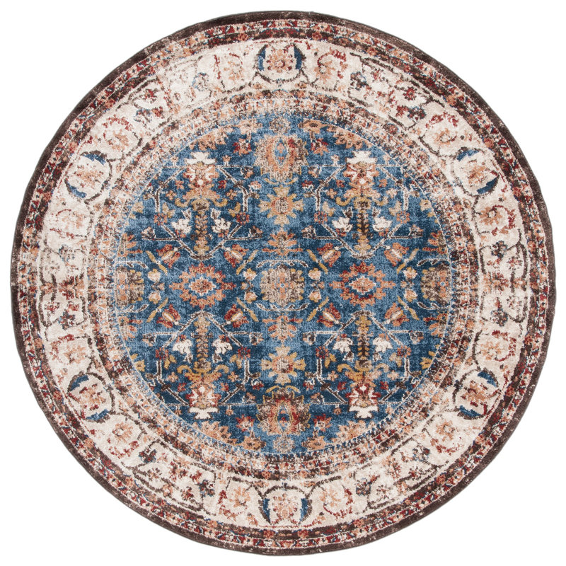 Tapis oriental performance Broomhedge Bijar, Rond 6 pi 7 po