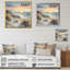 «Beach Sunset Charm In Winter III», reproduction sur toile-2099936554-2099936555