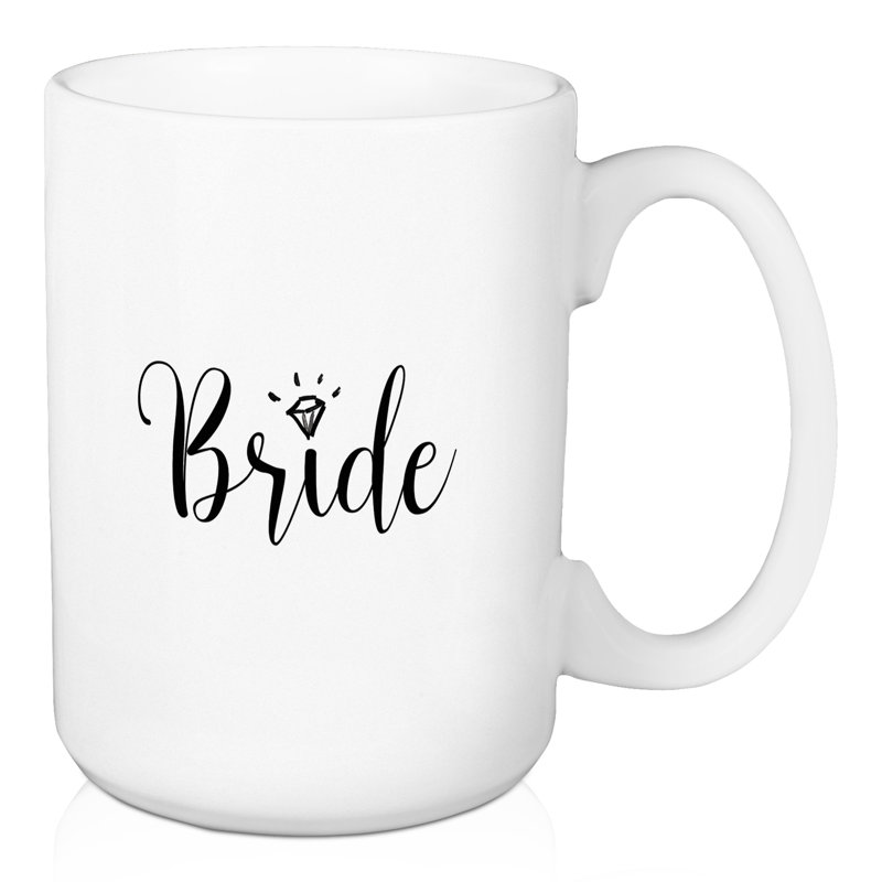 Grande tasse à café mariée diamond Galindo