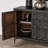 Willmark 6-Door Reclaimed Pine Wood Sideboard Buffet-108606720