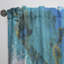 Bleu et blanc liquide Art Waves IIII - rideau moderne - obscurcissant - 1 panneau-118317626