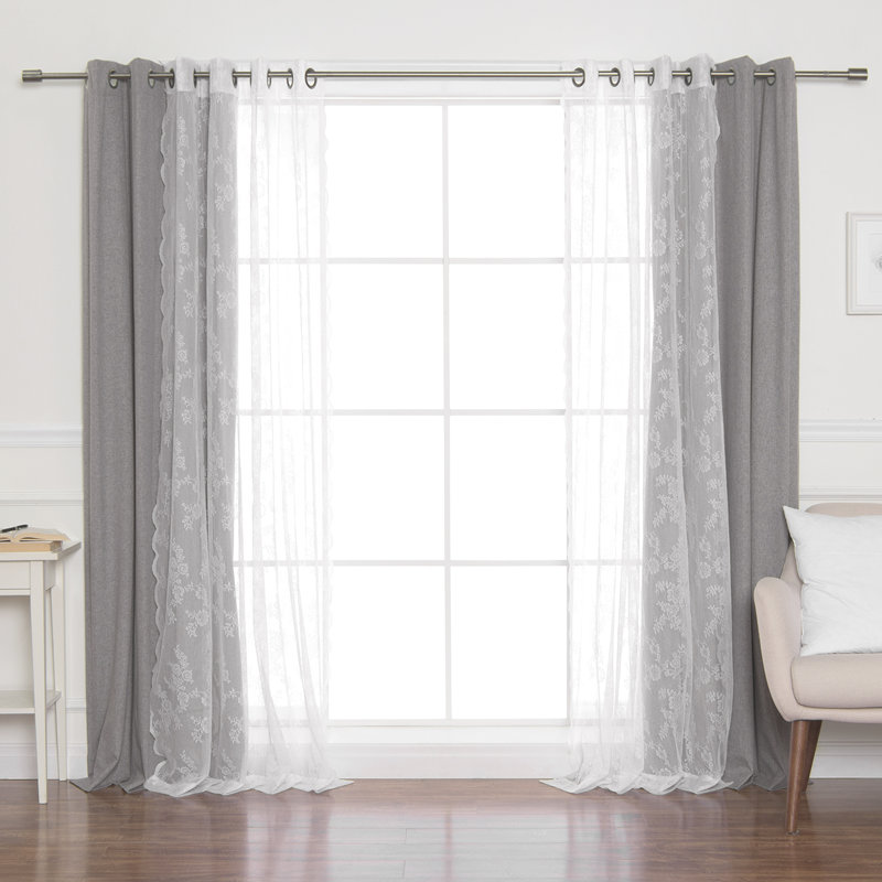 Fortney Sliding Panel Pair, 52" x 84", Gray