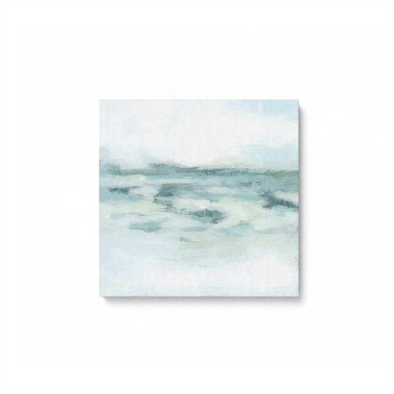 Impression sur toile tendue Gentle Aqua Ocean II, H 16 po x l 16 po