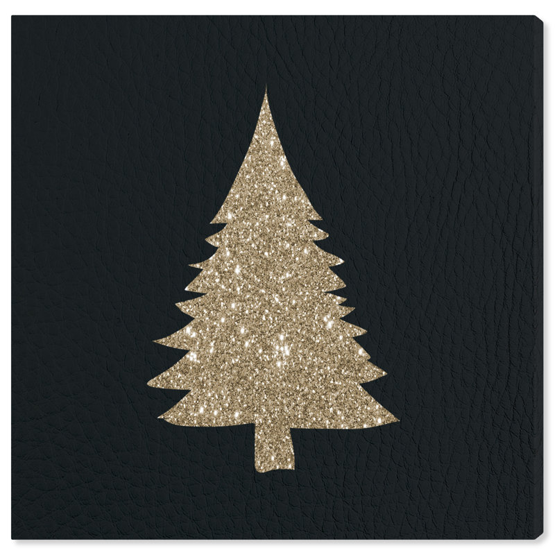 « paillettes tree silhouette », impression sur toile, H 30 po x l 30 po x P 1,5 po