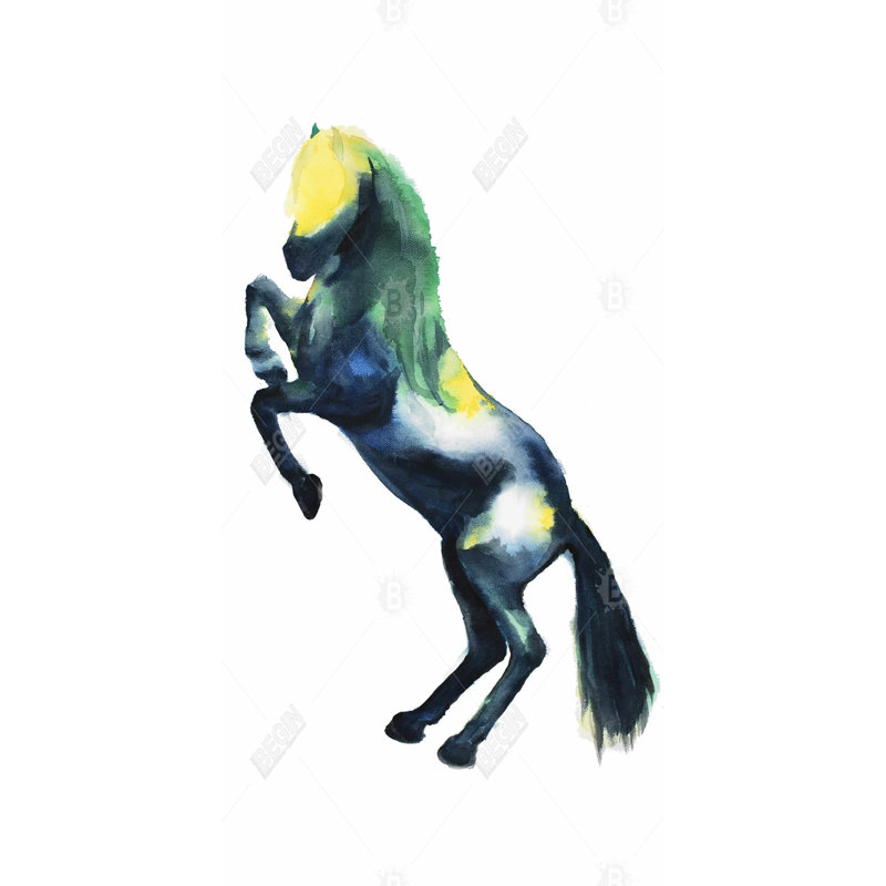 Greeting horse - 15.75"x31.50" Desk mat
