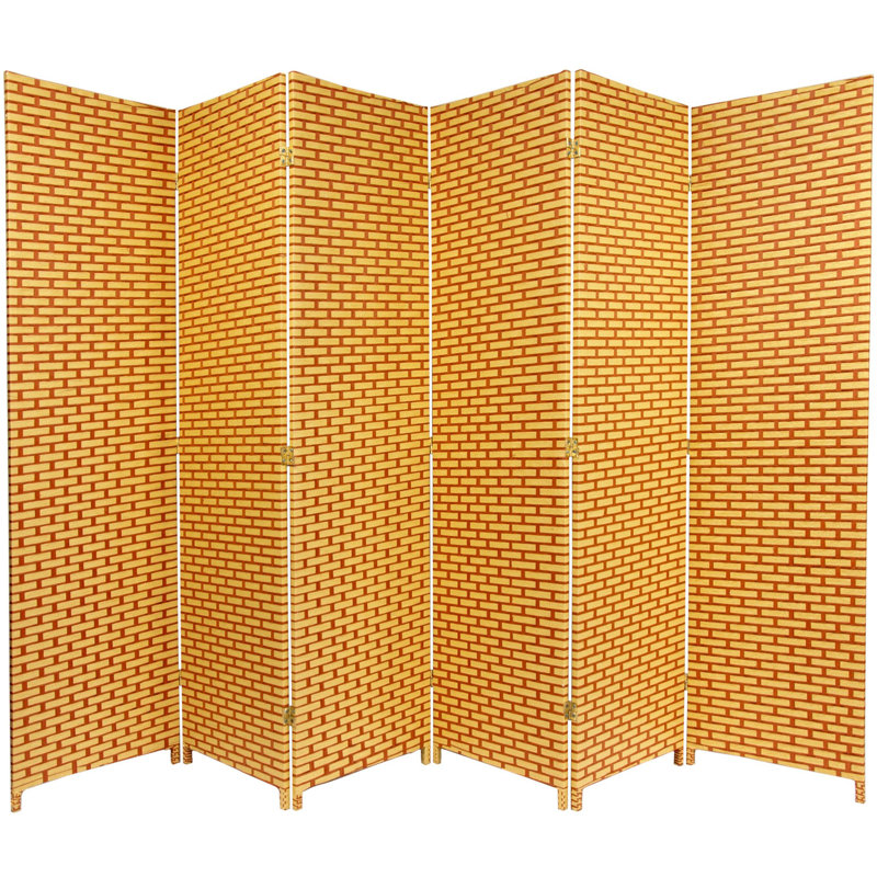 Cloison pliante Willson, 6, Naturel / rouille