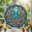 Panneau de vitrail Octopus Design - 7,8H-957241290