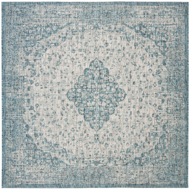 Tapis d'intérieur / extérieur performance Amedee, Carré 6 pi 7 po
