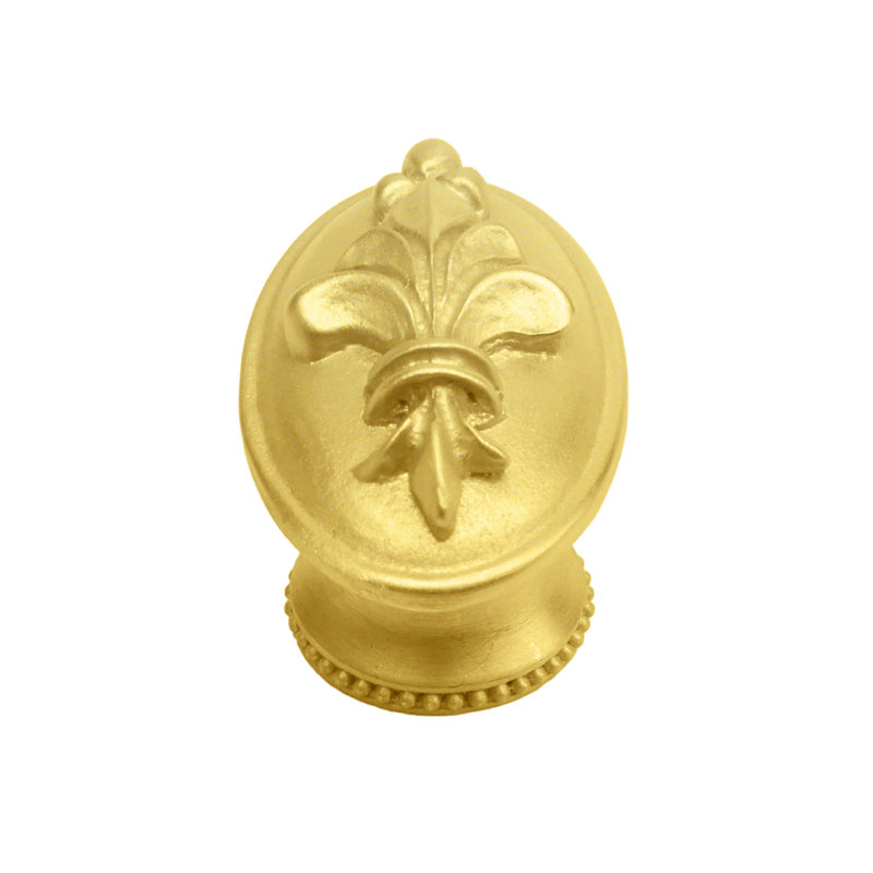 Charlemagne oval knobin Platinum, Gold