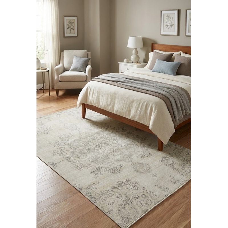 Tapis beige / crème Alcento One-of-a-Kind