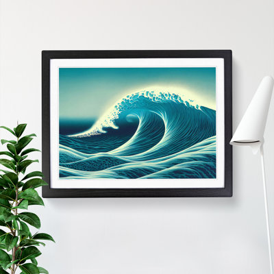 XH1022-567X An Adventurous Ocean Wave 1 Piece Single Picture Frame Wall Art
