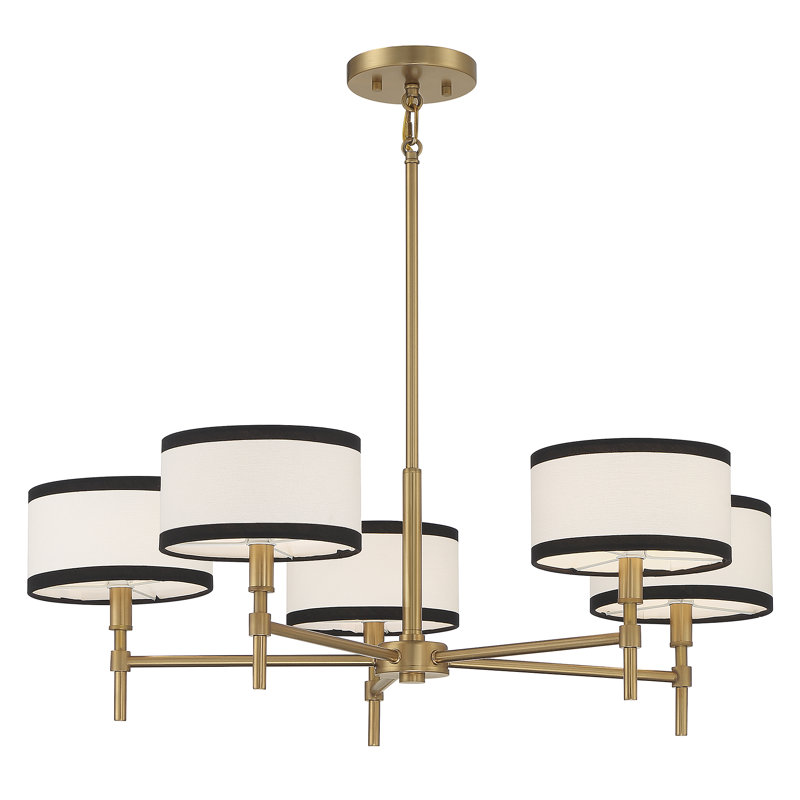 Lustre tambour 5 lumières Sela