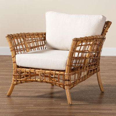 Birty 33.8'' Wide Rattan Armchair