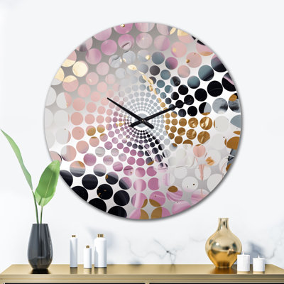 Alathia - Horloge murale abstraite en marbre