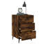 Mehrudin 40cm W Iron Bedside Table-1644452410