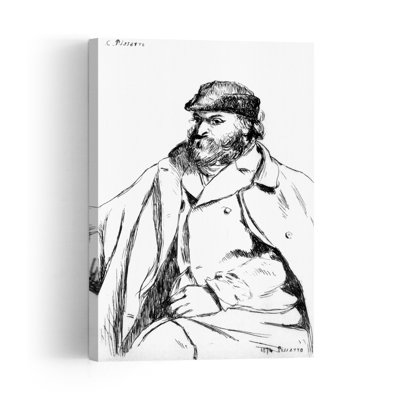 Portrait Of Cezanne, 1874 Abstract Contemporary Wall Art Print - Print