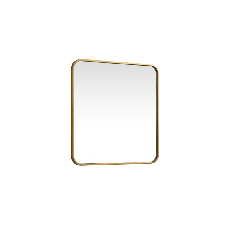 Miroir mural Marengo, Laiton, 24 po x 24 po 