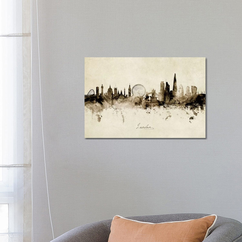 London England Skyline by Michael Tompsett - Wrapped Canvas Print, 66.04 cm H x 45.72 cm W x 3.175 cm D