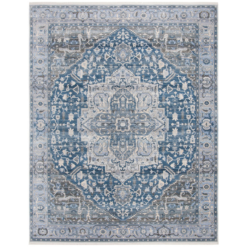 Tapis oriental bleu Pluto, Rectangle 8 pi x 10 pi