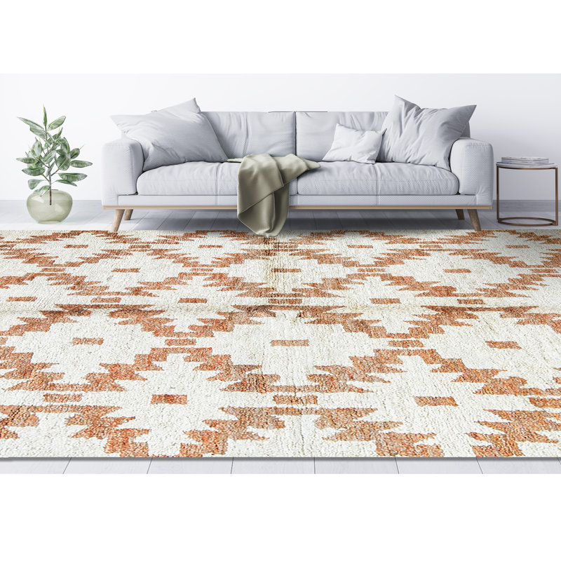 Hand-Knotted High-Quality Brown Area Rug