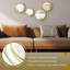 Miroir mural décoratif décoratif circulaire moderne en métal-1474268611