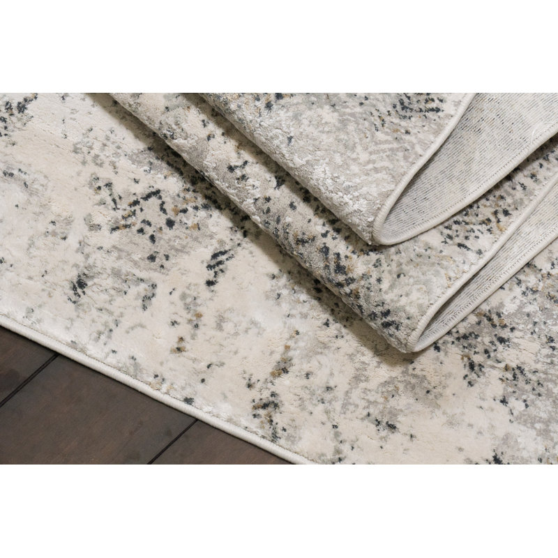 Tapis de zone ivoire Shaniya, Tapis de couloir : 2 pi 2 po x 7 pi 7 po