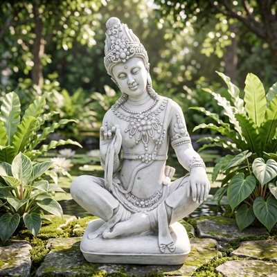 Statue de jardin magnifique étant un Teppanom thaïlandais assis