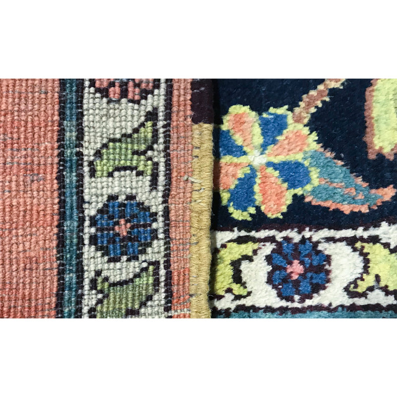 Hand-Knotted High-Quality Orange Area Rug