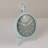 Antique White Mantel Clock With Pewter Finish And Iron Base