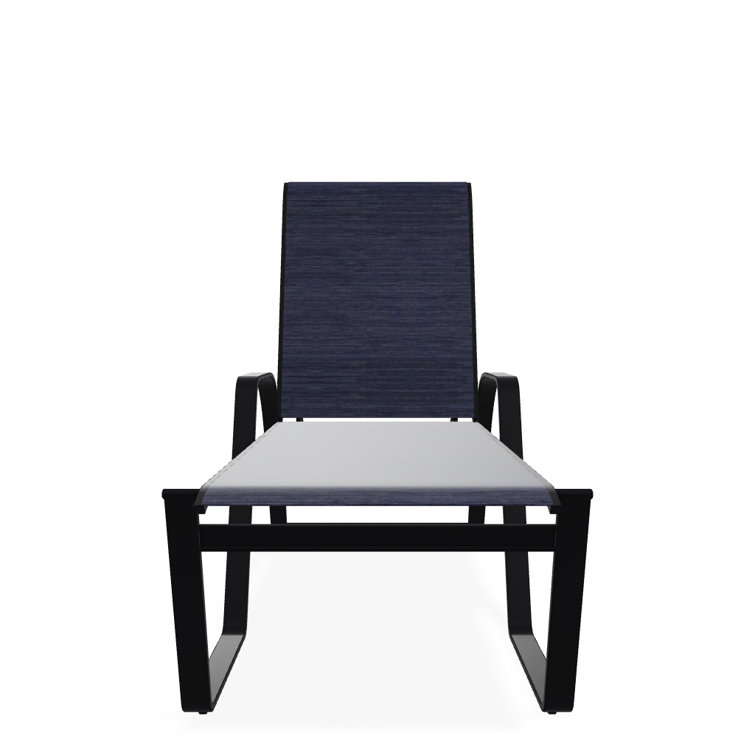 Holna Outdoor Rust-Resistant Metal Chaise Lounge